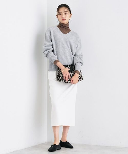 INDIVI / インディヴィ ニット・セーター | 【洗える／カシミヤ混】ミドルゲージVネックニット | 詳細20