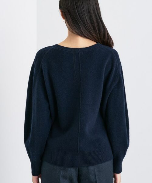 INDIVI / インディヴィ ニット・セーター | 【洗える／カシミヤ混】ミドルゲージVネックニット | 詳細24