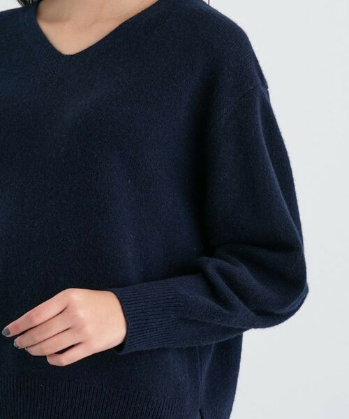 INDIVI / インディヴィ ニット・セーター | 【洗える／カシミヤ混】ミドルゲージVネックニット | 詳細26