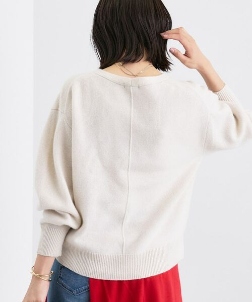 INDIVI / インディヴィ ニット・セーター | 【洗える／カシミヤ混】ミドルゲージVネックニット | 詳細3