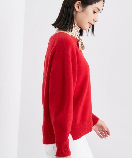 INDIVI / インディヴィ ニット・セーター | 【洗える／カシミヤ混】ミドルゲージVネックニット | 詳細6