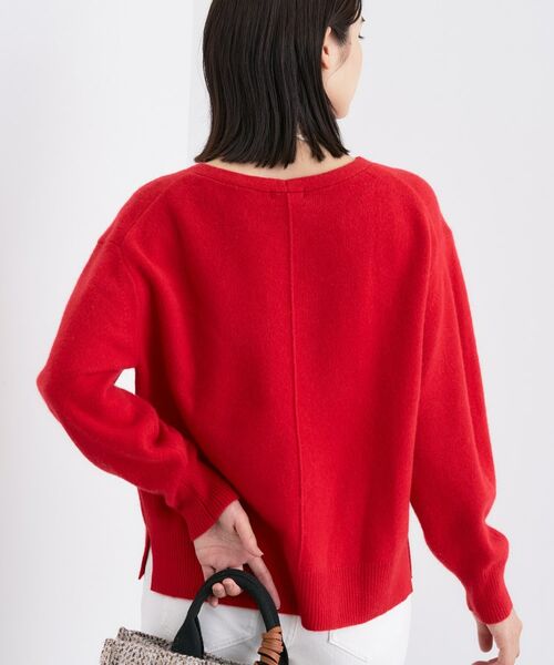 INDIVI / インディヴィ ニット・セーター | 【洗える／カシミヤ混】ミドルゲージVネックニット | 詳細7