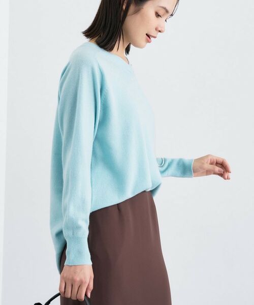 INDIVI / インディヴィ ニット・セーター | 【洗える／チュニック丈／カシミヤ混】スリットデザインVネックニット | 詳細19