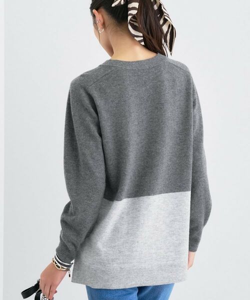 INDIVI / インディヴィ ニット・セーター | 【洗える／チュニック丈／カシミヤ混】スリットデザインVネックニット | 詳細23