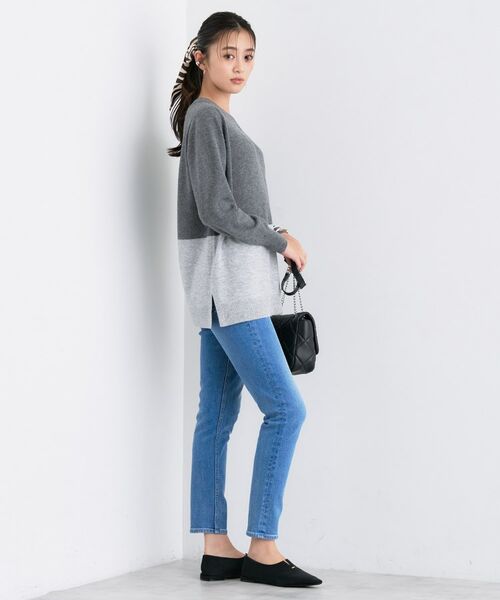 INDIVI / インディヴィ ニット・セーター | 【洗える／チュニック丈／カシミヤ混】スリットデザインVネックニット | 詳細24