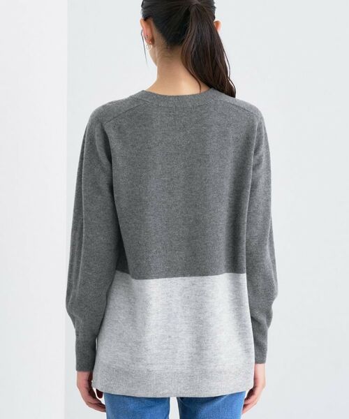 INDIVI / インディヴィ ニット・セーター | 【洗える／チュニック丈／カシミヤ混】スリットデザインVネックニット | 詳細28