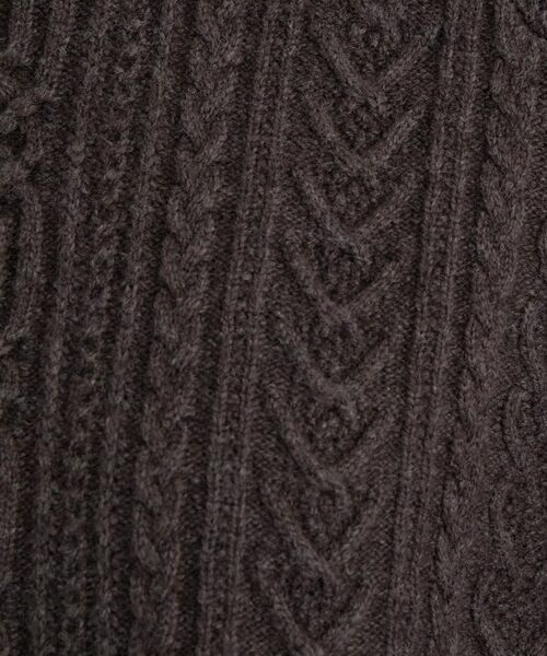 INDIVI / インディヴィ ニット・セーター | 【洗える】ケーブルデザイン ラウンドヘムニット | 詳細17