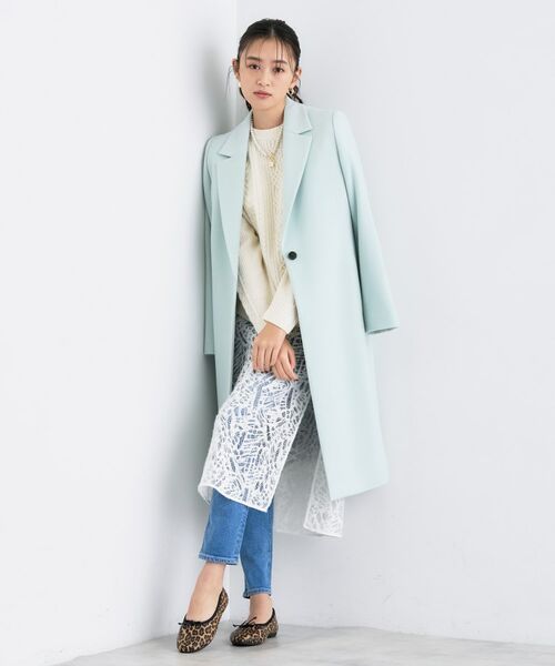 INDIVI / インディヴィ ニット・セーター | 【洗える】ケーブルデザイン ラウンドヘムニット | 詳細4