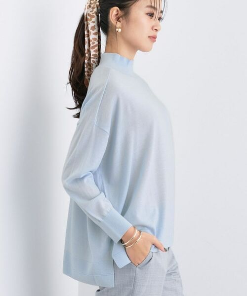 INDIVI / インディヴィ ニット・セーター | 【洗える/毛玉になりにくい】エクストラファインウール ハイネックニット | 詳細10