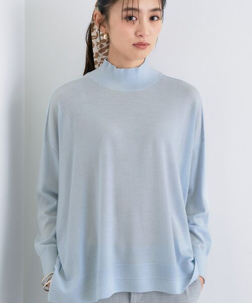 INDIVI / インディヴィ ニット・セーター | 【洗える/毛玉になりにくい】エクストラファインウール ハイネックニット | 詳細11