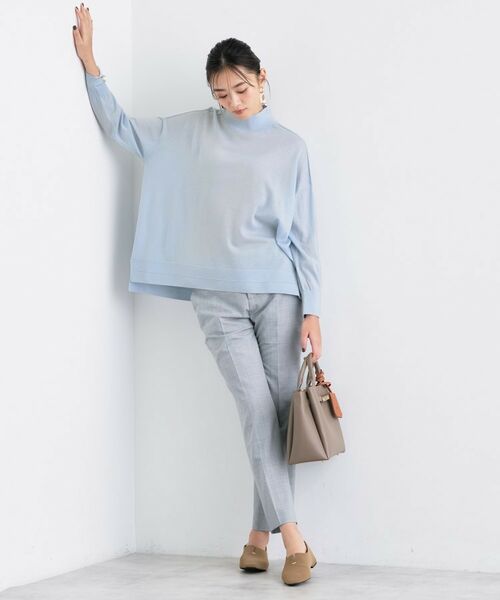 INDIVI / インディヴィ ニット・セーター | 【洗える/毛玉になりにくい】エクストラファインウール ハイネックニット | 詳細12