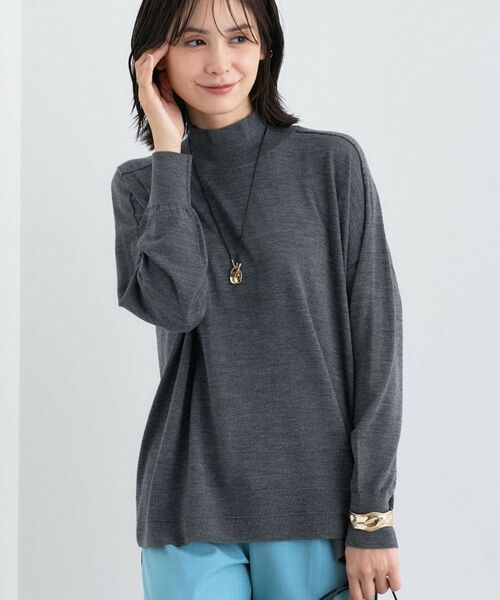 INDIVI / インディヴィ ニット・セーター | 【洗える/毛玉になりにくい】エクストラファインウール ハイネックニット | 詳細14