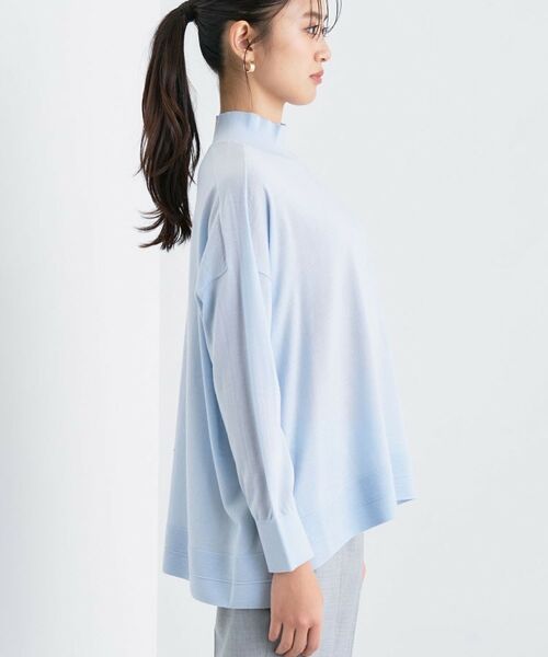 INDIVI / インディヴィ ニット・セーター | 【洗える/毛玉になりにくい】エクストラファインウール ハイネックニット | 詳細19