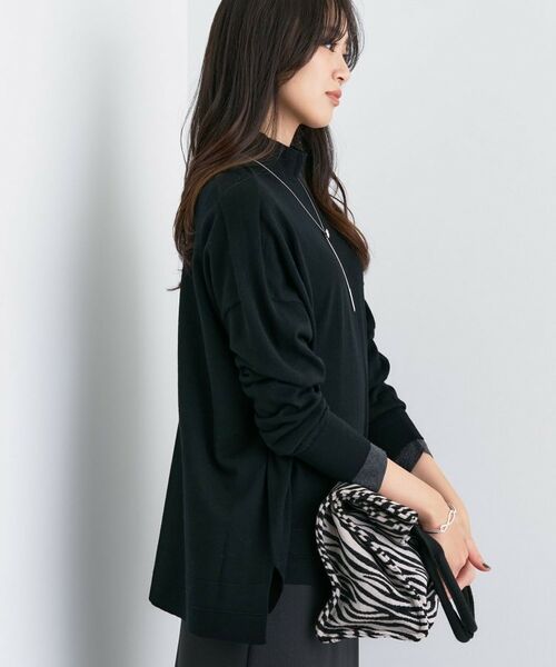 INDIVI / インディヴィ ニット・セーター | 【洗える/毛玉になりにくい】エクストラファインウール ハイネックニット | 詳細2