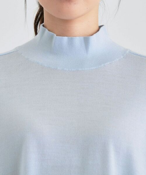 INDIVI / インディヴィ ニット・セーター | 【洗える/毛玉になりにくい】エクストラファインウール ハイネックニット | 詳細21