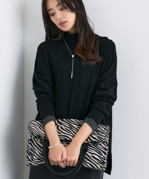 INDIVI / インディヴィ ニット・セーター | 【洗える/毛玉になりにくい】エクストラファインウール ハイネックニット | 詳細24