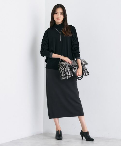 INDIVI / インディヴィ ニット・セーター | 【洗える/毛玉になりにくい】エクストラファインウール ハイネックニット | 詳細4