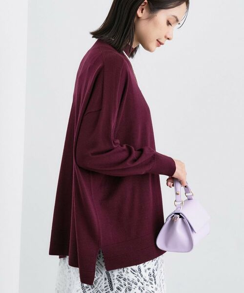 INDIVI / インディヴィ ニット・セーター | 【洗える/毛玉になりにくい】エクストラファインウール ハイネックニット | 詳細7