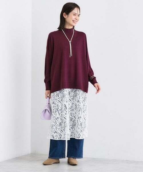 INDIVI / インディヴィ ニット・セーター | 【洗える/毛玉になりにくい】エクストラファインウール ハイネックニット | 詳細8