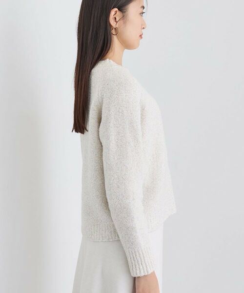 INDIVI / インディヴィ ニット・セーター | 【洗える/ラメ/意匠感】ミックスブークレニット | 詳細11