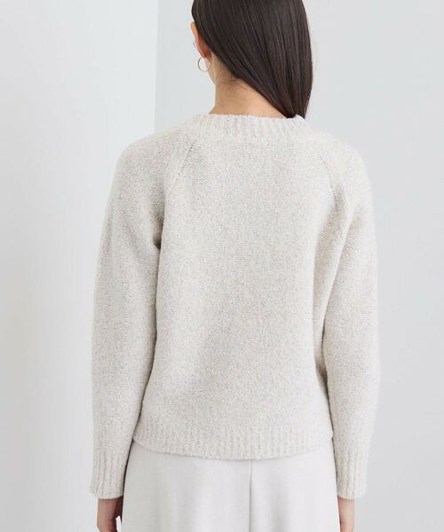 INDIVI / インディヴィ ニット・セーター | 【洗える/ラメ/意匠感】ミックスブークレニット | 詳細12