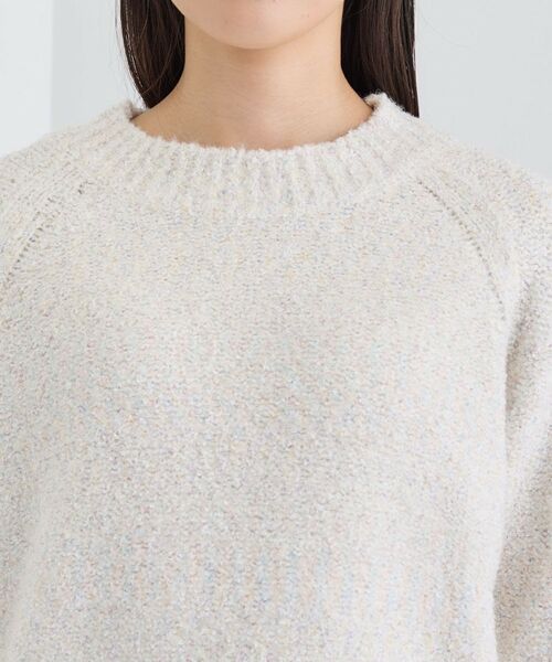 INDIVI / インディヴィ ニット・セーター | 【洗える/ラメ/意匠感】ミックスブークレニット | 詳細13
