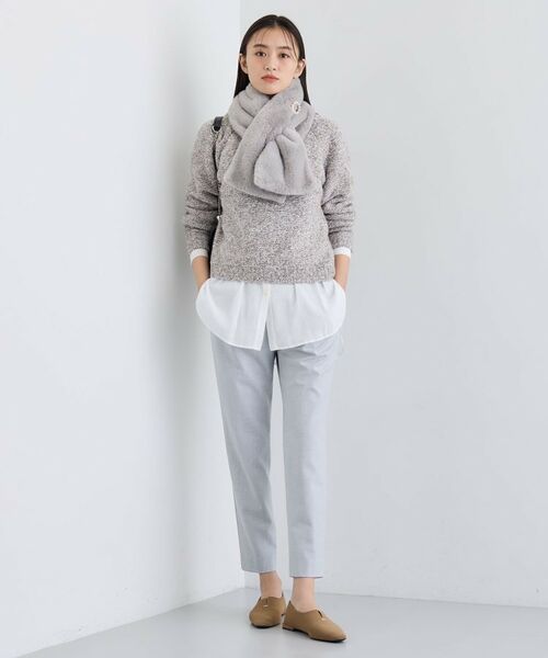 INDIVI / インディヴィ ニット・セーター | 【洗える/ラメ/意匠感】ミックスブークレニット | 詳細8