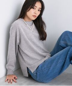 INDIVI / インディヴィ ニット・セーター | 【洗える／カシミヤ混】ボトルネック ドルマンスリーブニット
