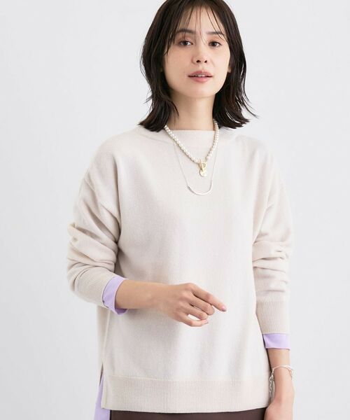 INDIVI / インディヴィ ニット・セーター | 【洗える／カシミヤ混】ボトルネック ドルマンスリーブニット | 詳細10