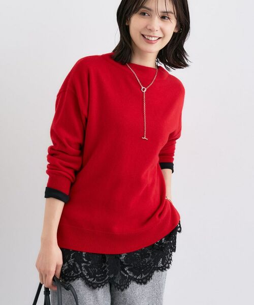 INDIVI / インディヴィ ニット・セーター | 【洗える／カシミヤ混】ボトルネック ドルマンスリーブニット | 詳細21