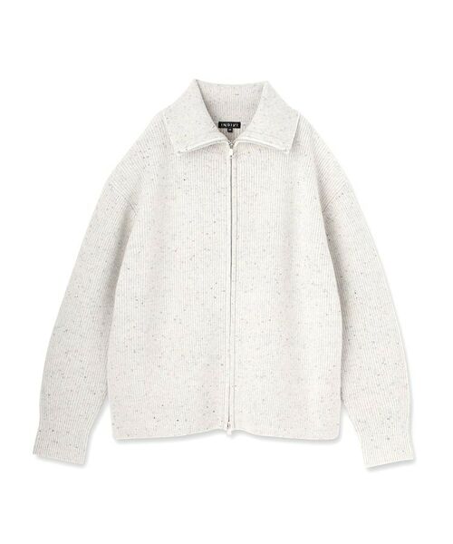 INDIVI / インディヴィ カーディガン・ボレロ | 【洗える】カラーネップ ダブルジップカーディガン | 詳細1