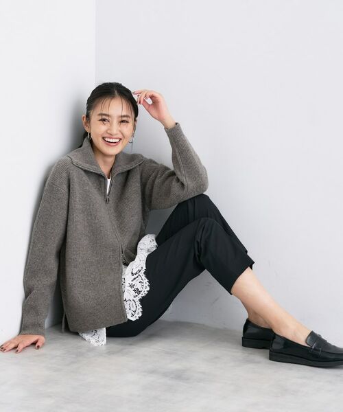INDIVI / インディヴィ カーディガン・ボレロ | 【洗える】カラーネップ ダブルジップカーディガン | 詳細11