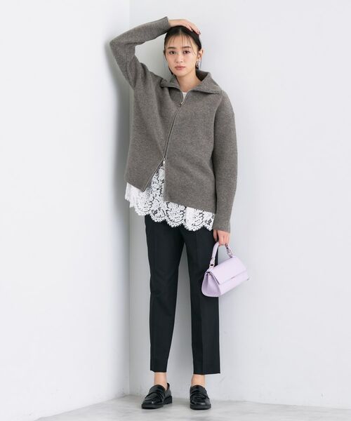 INDIVI / インディヴィ カーディガン・ボレロ | 【洗える】カラーネップ ダブルジップカーディガン | 詳細12