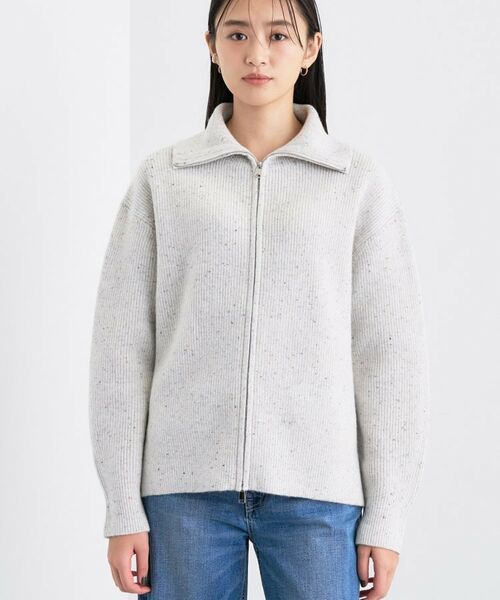 INDIVI / インディヴィ カーディガン・ボレロ | 【洗える】カラーネップ ダブルジップカーディガン | 詳細14