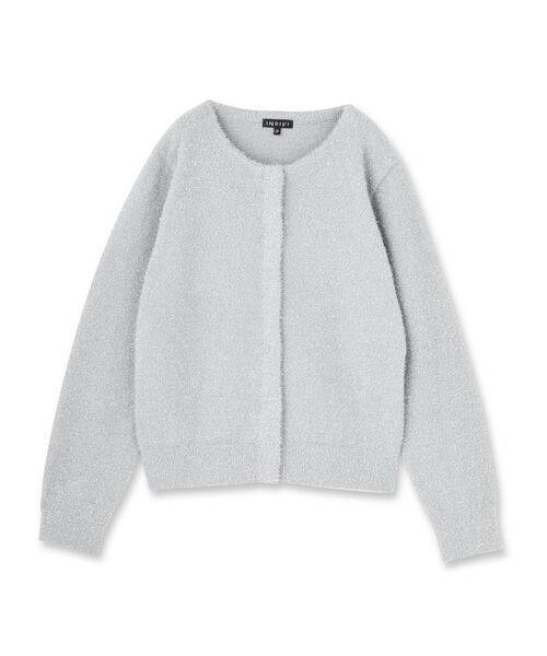 INDIVI / インディヴィ カーディガン・ボレロ | 【洗える】ラメニットカーディガン | 詳細1