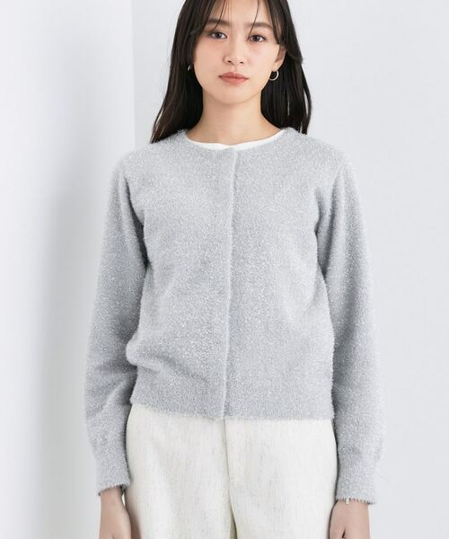 INDIVI / インディヴィ カーディガン・ボレロ | 【洗える】ラメニットカーディガン | 詳細10