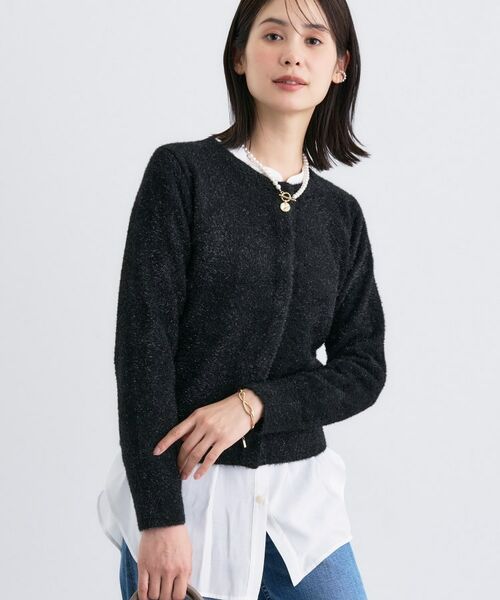 INDIVI / インディヴィ カーディガン・ボレロ | 【洗える】ラメニットカーディガン | 詳細6