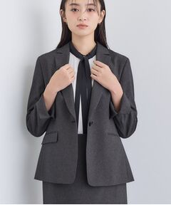 INDIVI / インディヴィ テーラードジャケット | 【洗える／通勤／スーツ】メランジストレッチ テーラージャケット
