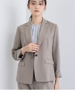 INDIVI / インディヴィ テーラードジャケット | 【洗える／通勤／スーツ】メランジストレッチ テーラージャケット
