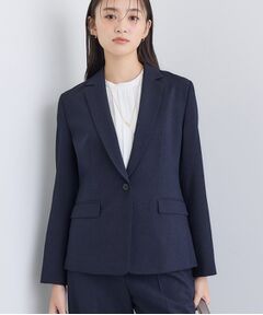 INDIVI / インディヴィ テーラードジャケット | 【洗える／通勤／スーツ】メランジストレッチ テーラージャケット