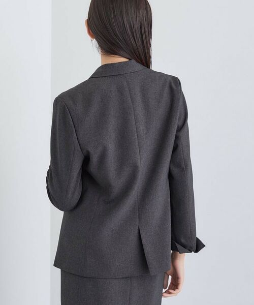 INDIVI / インディヴィ テーラードジャケット | 【洗える/通勤/スーツ】メランジストレッチ テーラージャケット | 詳細11