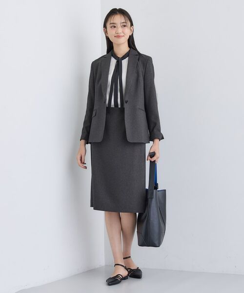 INDIVI / インディヴィ テーラードジャケット | 【洗える/通勤/スーツ】メランジストレッチ テーラージャケット | 詳細12