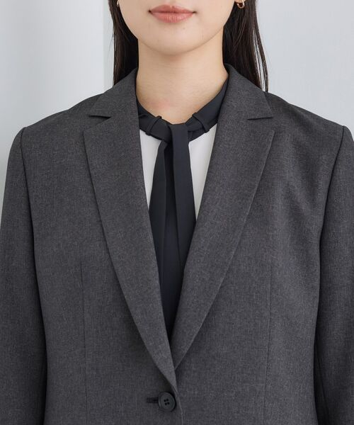 INDIVI / インディヴィ テーラードジャケット | 【洗える/通勤/スーツ】メランジストレッチ テーラージャケット | 詳細17