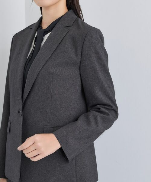 INDIVI / インディヴィ テーラードジャケット | 【洗える/通勤/スーツ】メランジストレッチ テーラージャケット | 詳細18