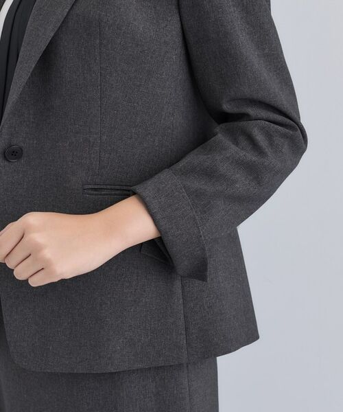 INDIVI / インディヴィ テーラードジャケット | 【洗える/通勤/スーツ】メランジストレッチ テーラージャケット | 詳細19