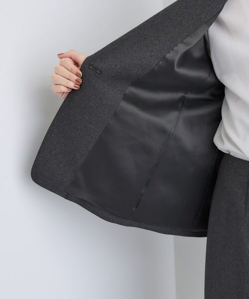 INDIVI / インディヴィ テーラードジャケット | 【洗える/通勤/スーツ】メランジストレッチ テーラージャケット | 詳細22