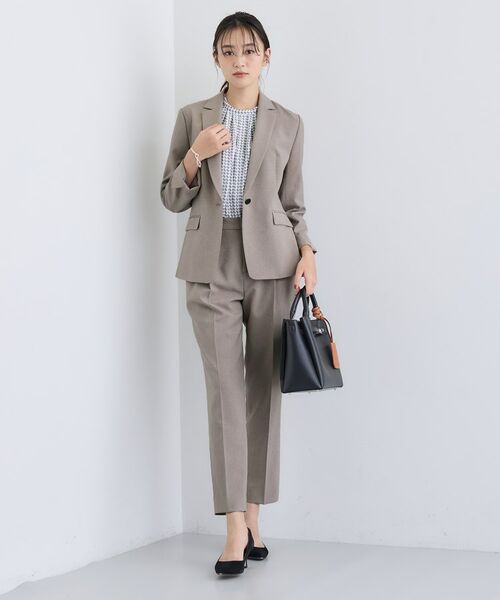 INDIVI / インディヴィ テーラードジャケット | 【洗える/通勤/スーツ】メランジストレッチ テーラージャケット | 詳細4