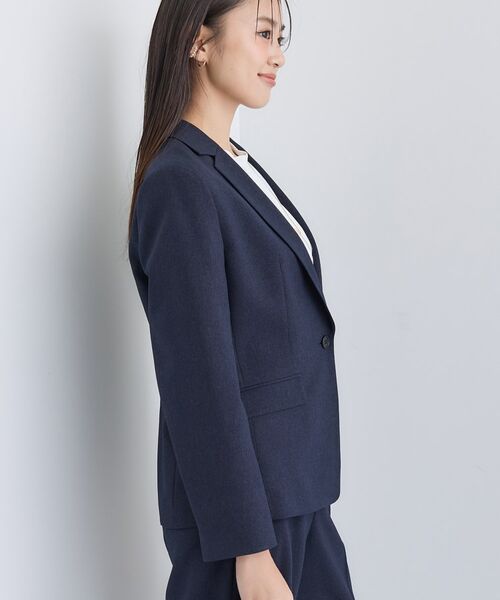 INDIVI / インディヴィ テーラードジャケット | 【洗える/通勤/スーツ】メランジストレッチ テーラージャケット | 詳細6