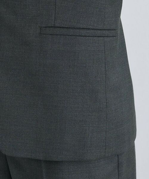 INDIVI / インディヴィ テーラードジャケット | 【日本製/スーツ/通勤】シルクウールストレッチ ノーカラージャケット | 詳細17