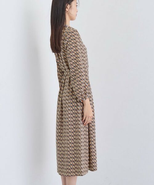 INDIVI / インディヴィ ミニ丈・ひざ丈ワンピース | 【洗える／オリジナル柄】ジオメプリント フレアワンピース | 詳細11